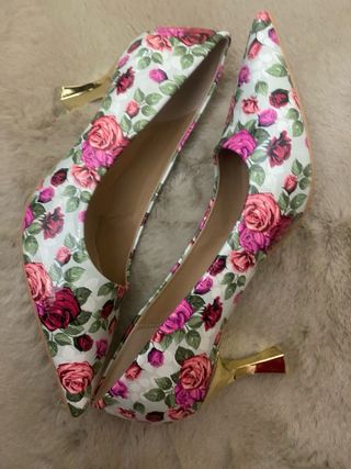 Nuove scarpe donna stampa floreale