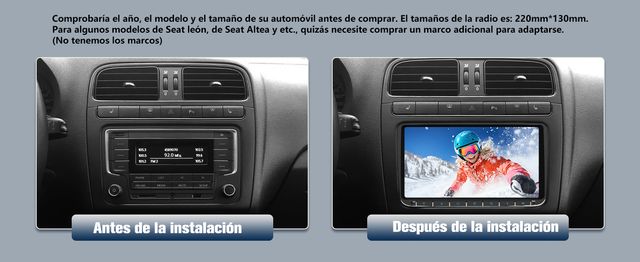 HEXINEX Android 2GB+32GB AutoRadio 9'' VW SEAT