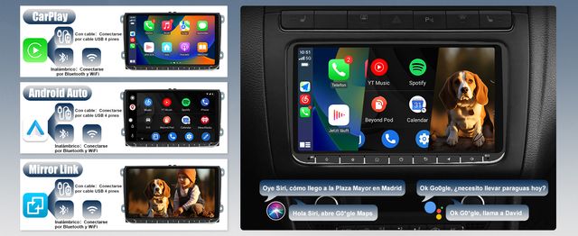 HEXINEX Android 2GB+32GB AutoRadio 9'' VW SEAT