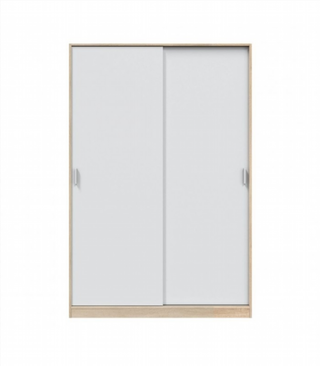 Armario 120x200x50cm Puertas Correderas. Blanco y