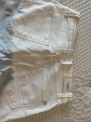 Pantalón vaquero blanco Pepe Jeans mujer