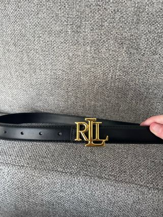 Cinturón Ralph Lauren RL Negro Dorado