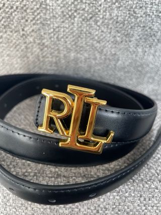 Cinturón Ralph Lauren RL Negro Dorado