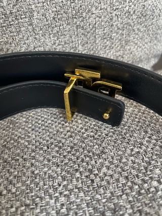 Cinturón Ralph Lauren RL Negro Dorado