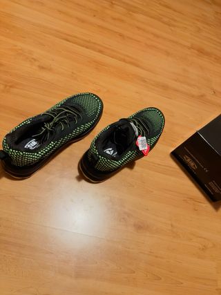 Scarpe sportive uomo nere e verdi