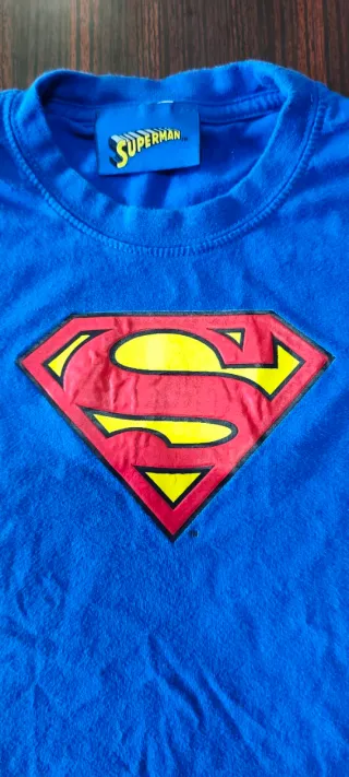 Maglietta Superman bambino blu