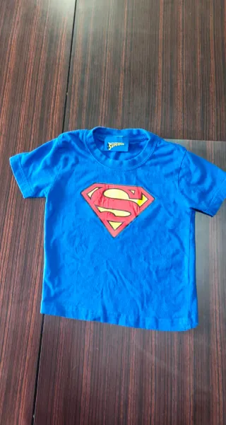 Maglietta Superman bambino blu