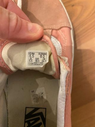 Zapatillas Vans rosas talla 38.5