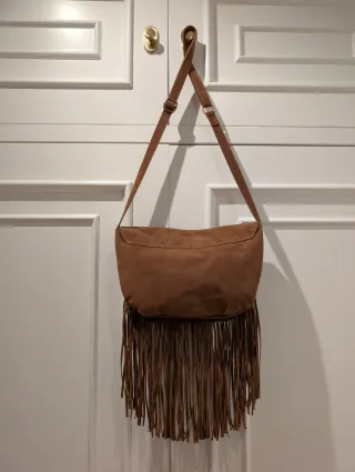 Bolso MSK de ante con flecos