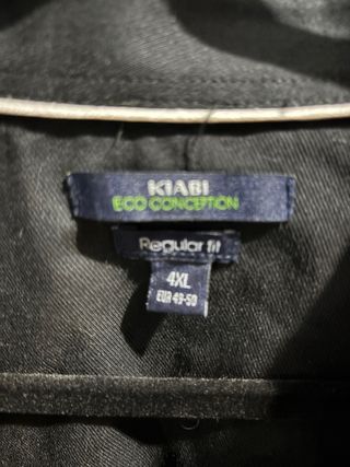 Camisa Negra Kiabi Talla 4XL