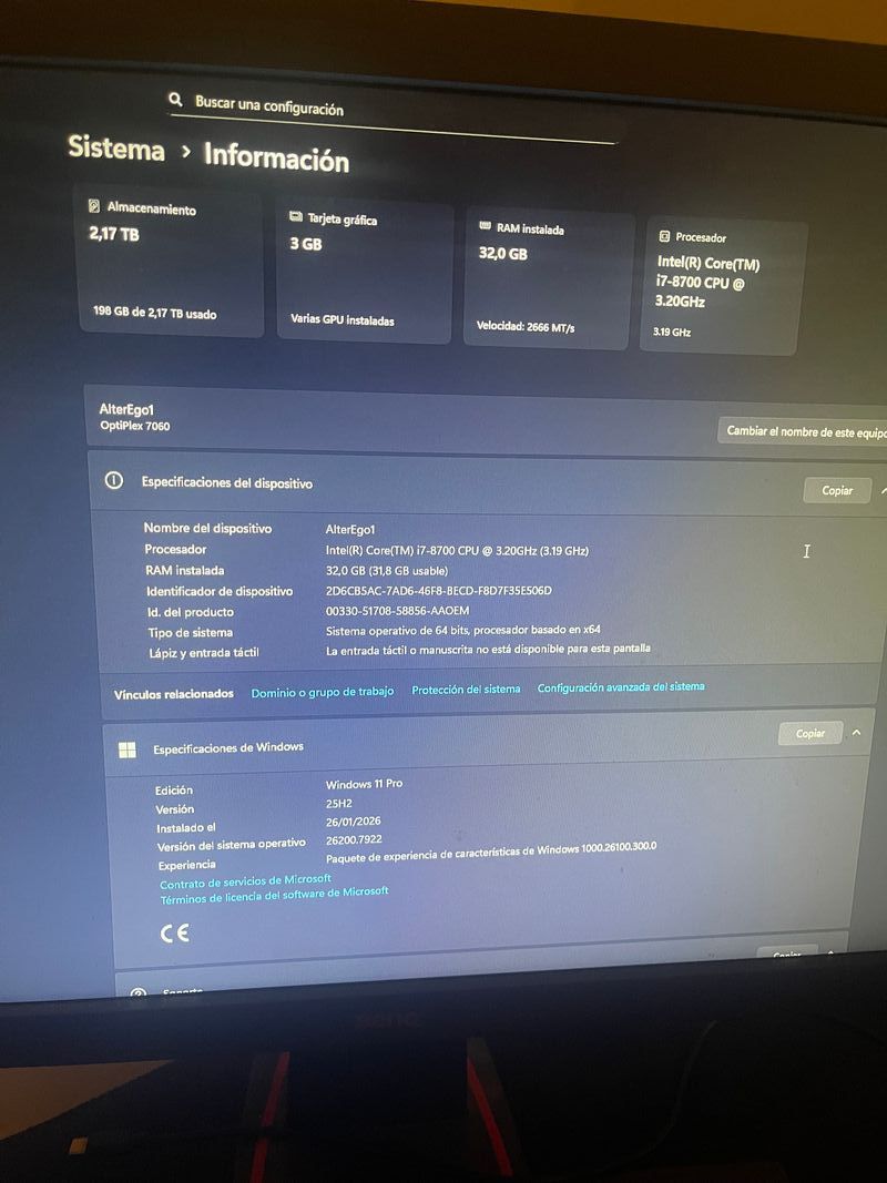 Dell Optiplex 7060 i7 8700 32GB RAM GTX 1060 3GB afbeelding 6