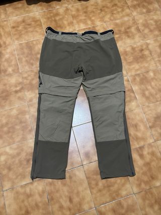 Pantalones Trekking Forclaz Convertibles Beige