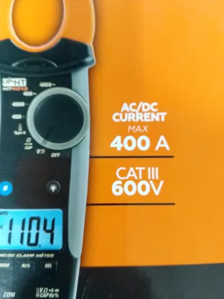 Pinza Amperimétrica HT4013 hasta 400A