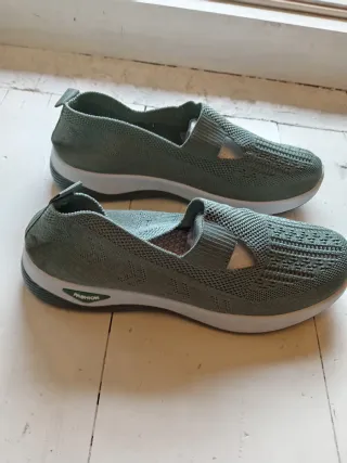 Scarpe donna FASHION verde oliva n.39