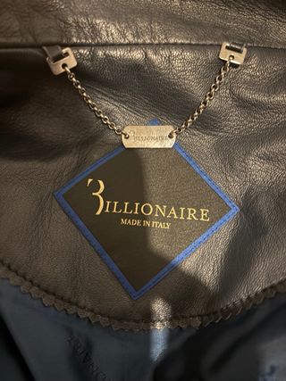 Chaqueta de cuero Billionaire