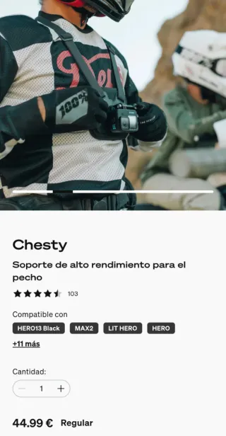 GoPro Soporte Pecho de alto rendimiento Chesty