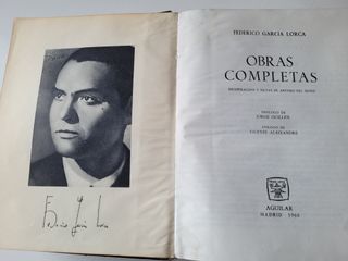 Libro Obras Completas Federico Garcia Lorca