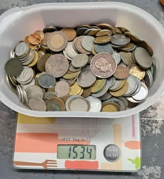 Lote de Monedas Europeas - 1.5kg
