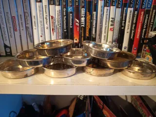 Set 8 Bicchieri Argentati