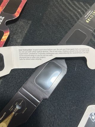 Gafas para eclipse solar