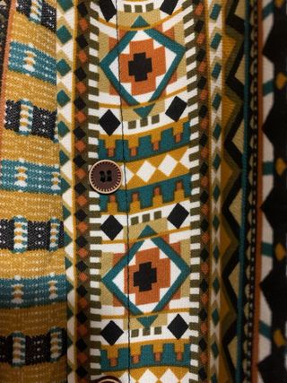 Vestido camisero estampado talla única