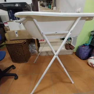 Bañera Bebé Alta Plegable en perfecto estado