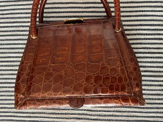 Bolso Piel Cocodrilo Antiguo 1935