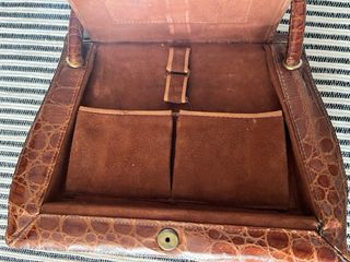 Bolso Piel Cocodrilo Antiguo 1935