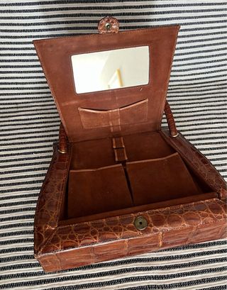 Bolso Piel Cocodrilo Antiguo 1935