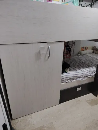 Cama tren litera con armario