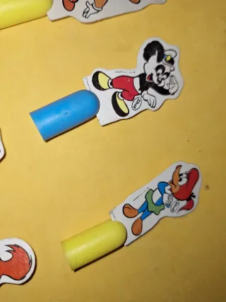 Collezione di cappellini per matite Zibali Pastelitos anni '70