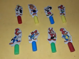 Collezione di cappellini per matite Zibali Pastelitos anni '70