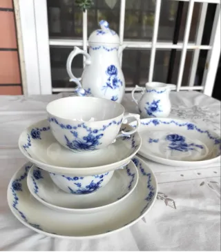 Servizio Tè Fürstenberg Porcellana Blu