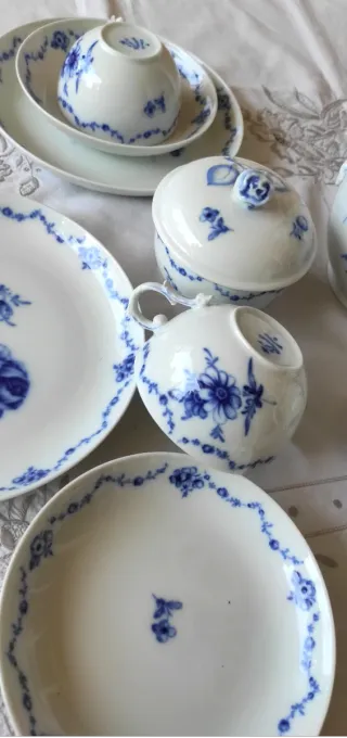 Servizio Tè Fürstenberg Porcellana Blu