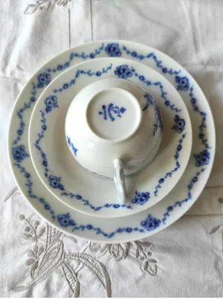 Servizio Tè Fürstenberg Porcellana Blu