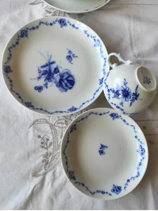 Servizio Tè Fürstenberg Porcellana Blu