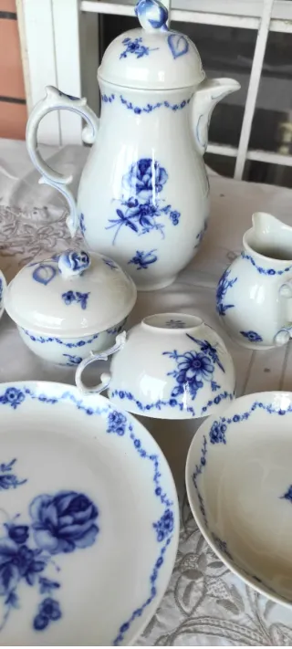 Servizio Tè Fürstenberg Porcellana Blu