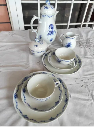 Servizio Tè Fürstenberg Porcellana Blu