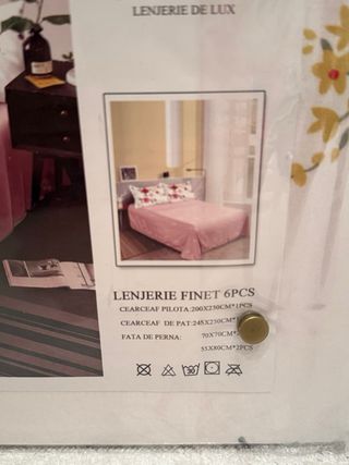 Juego Sábanas Algodón Cama 135cm Flores