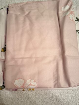 Juego Sábanas Algodón Cama 135cm Flores