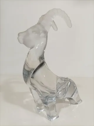Figura de cristal cabra montesa