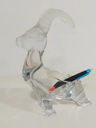 Figura de cristal cabra montesa