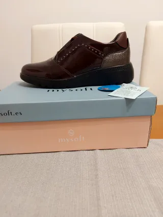 Zapato  Mysoft burdeosTalla 40
