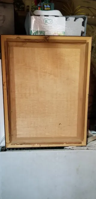 Cuadro de hombre con casco