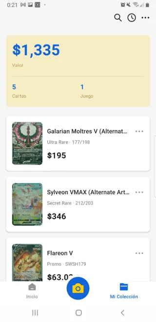 Colección Cartas Pokémon