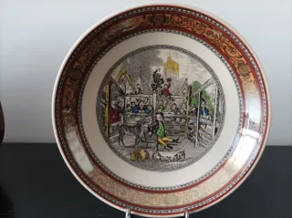 Plato Adams Decorativo Escena Rural