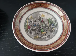 Plato Adams Decorativo Escena Rural