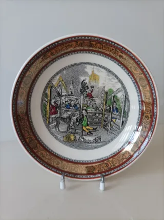 Plato Adams Decorativo Escena Rural