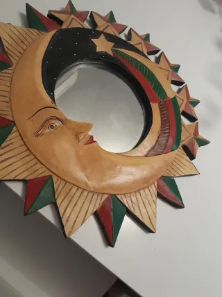 Espejo de Pared Sol y Luna