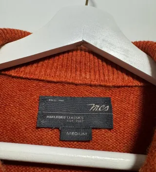 Jersey Marlboro Classics Lana Media Cremallera